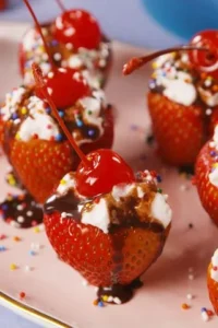 Strawberry Sundae Bites